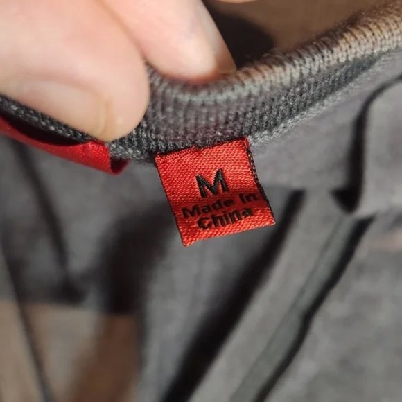 Saks Fifth Avenue Merino Cardigan - Gray - Size M - Picture 2 of 5